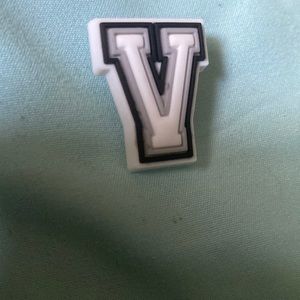 Letter V charm